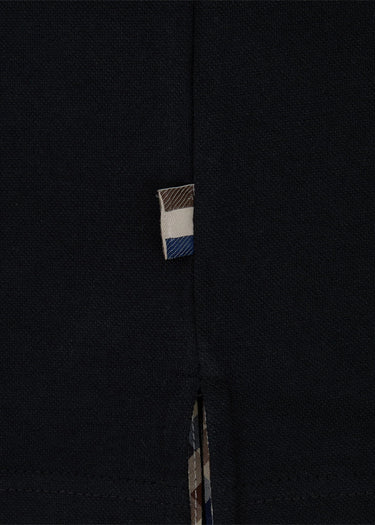 Aquascutum Polo's Stretch piqué badge polo - black