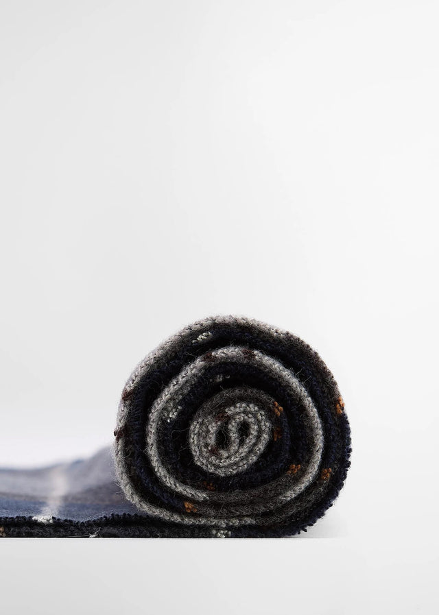 Barbour Sjaals Galingale tartan scarf - grey midnight tartan