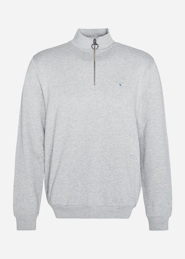 Barbour Truien Beckhill half zip sweatshirt - grey marl