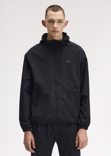Fred Perry Jassen Hooded shell jacket - black