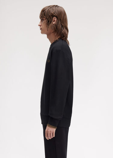 Fred Perry Truien Crew neck sweatshirt - black shaded stone