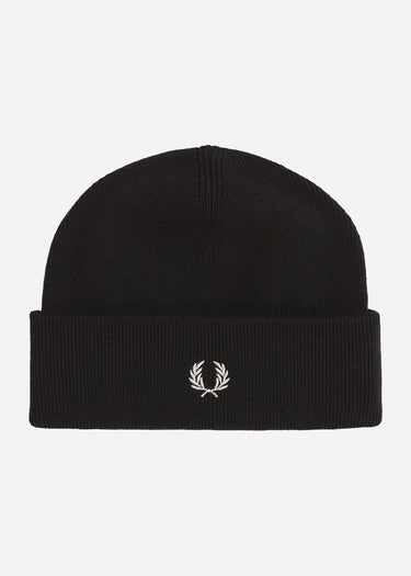 Fred Perry Mutesen Classic beanie - black snowwhite
