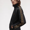 Fred Perry Vesten Contrast tape track jacket - black shaded stone