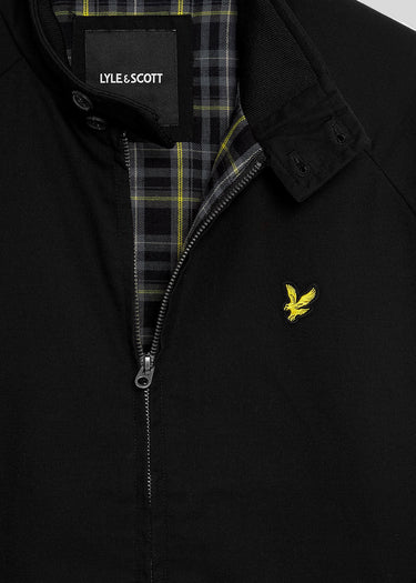 Lyle & Scott Jassen Cotton Harrington Jacket - Jet Black