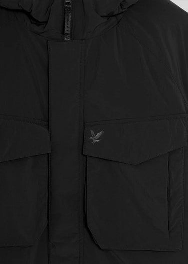 Lyle & Scott Jassen Tactical wadded parka - black ice