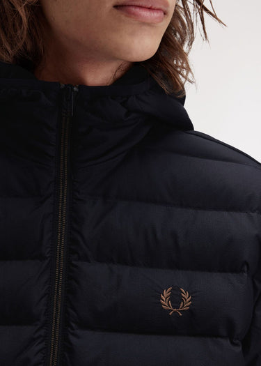 Fred Perry Jassen Insulated hooded jacket - black