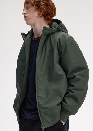 Fred Perry Jassen Hooded brentham jacket - court green