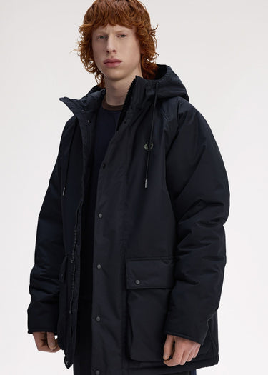 Fred Perry Jassen Padded zip through jacket - black