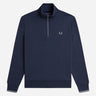 Fred Perry Truien Half zip sweatshirt - dark airforce light ice bayleaf