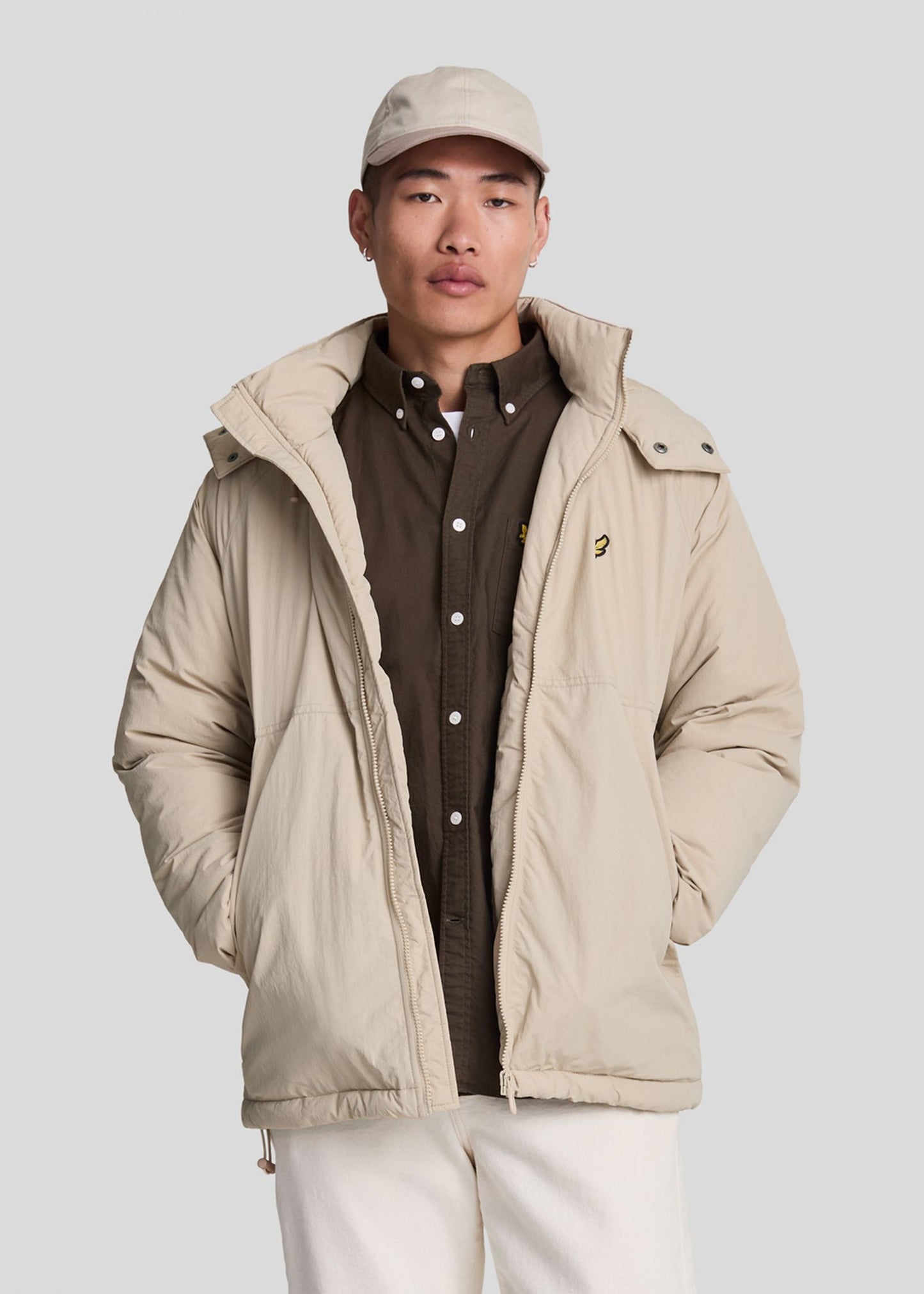 Lyle & Scott Jassen  Padded puffer jacket - stone 