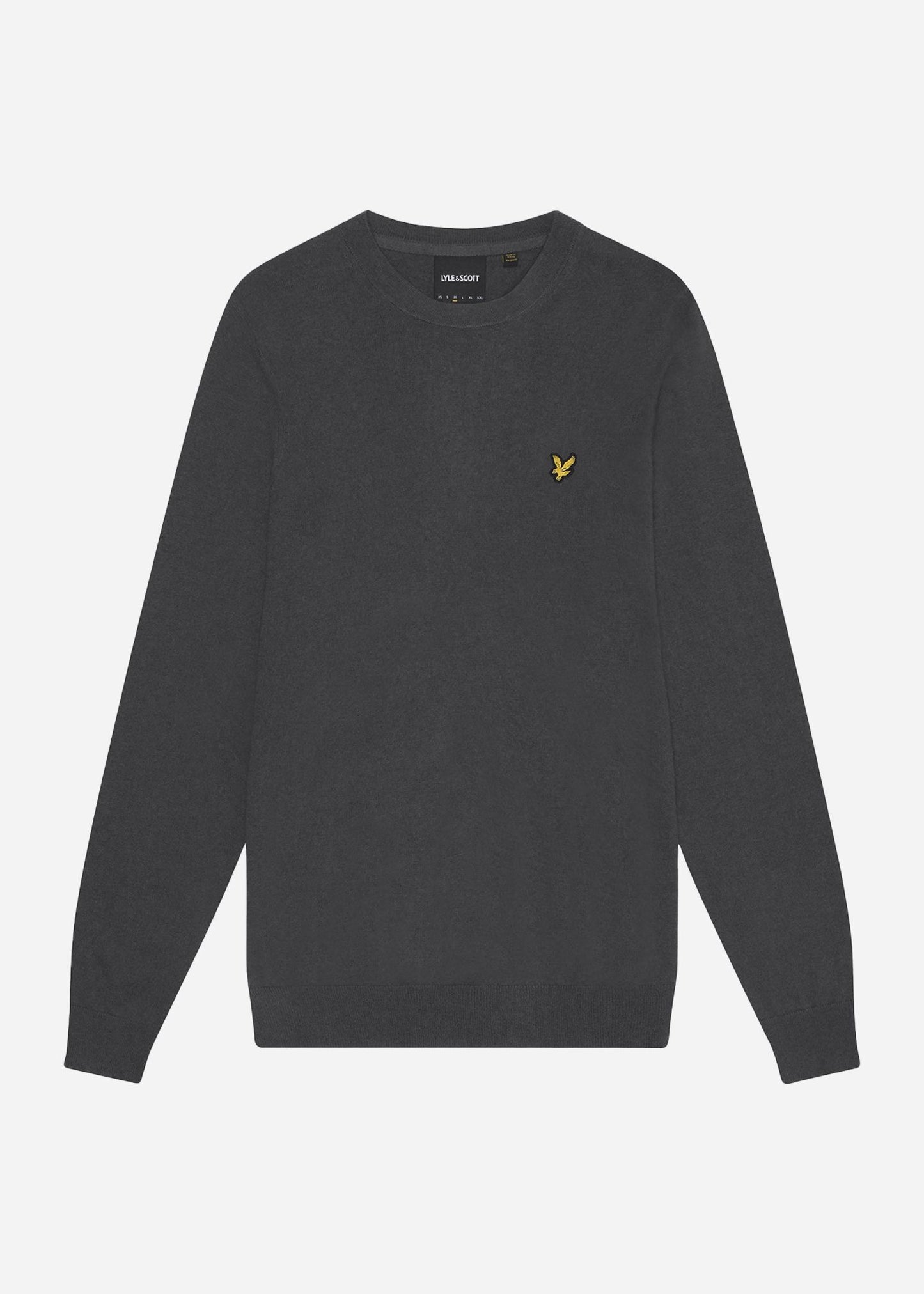 Lyle & Scott Truien  Cotton merino crew neck jumper - gunmetal 