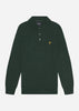 Lyle & Scott Truien  Cotton merino long sleeve knitted polo - argyle teal 