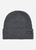 Barbour International Mutsen  Chester beanie hat - charcoal grey 