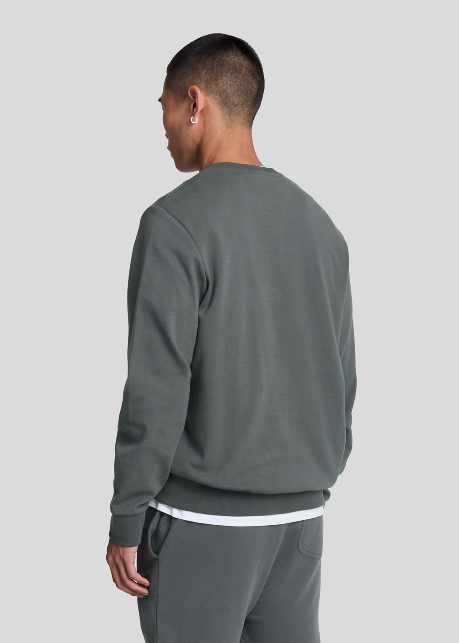 Lyle & Scott Truien  Interlock crew neck sweatshirt - gunmetal 