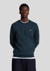 Lyle & Scott Truien  Interlock crew neck sweatshirt - dark navy 