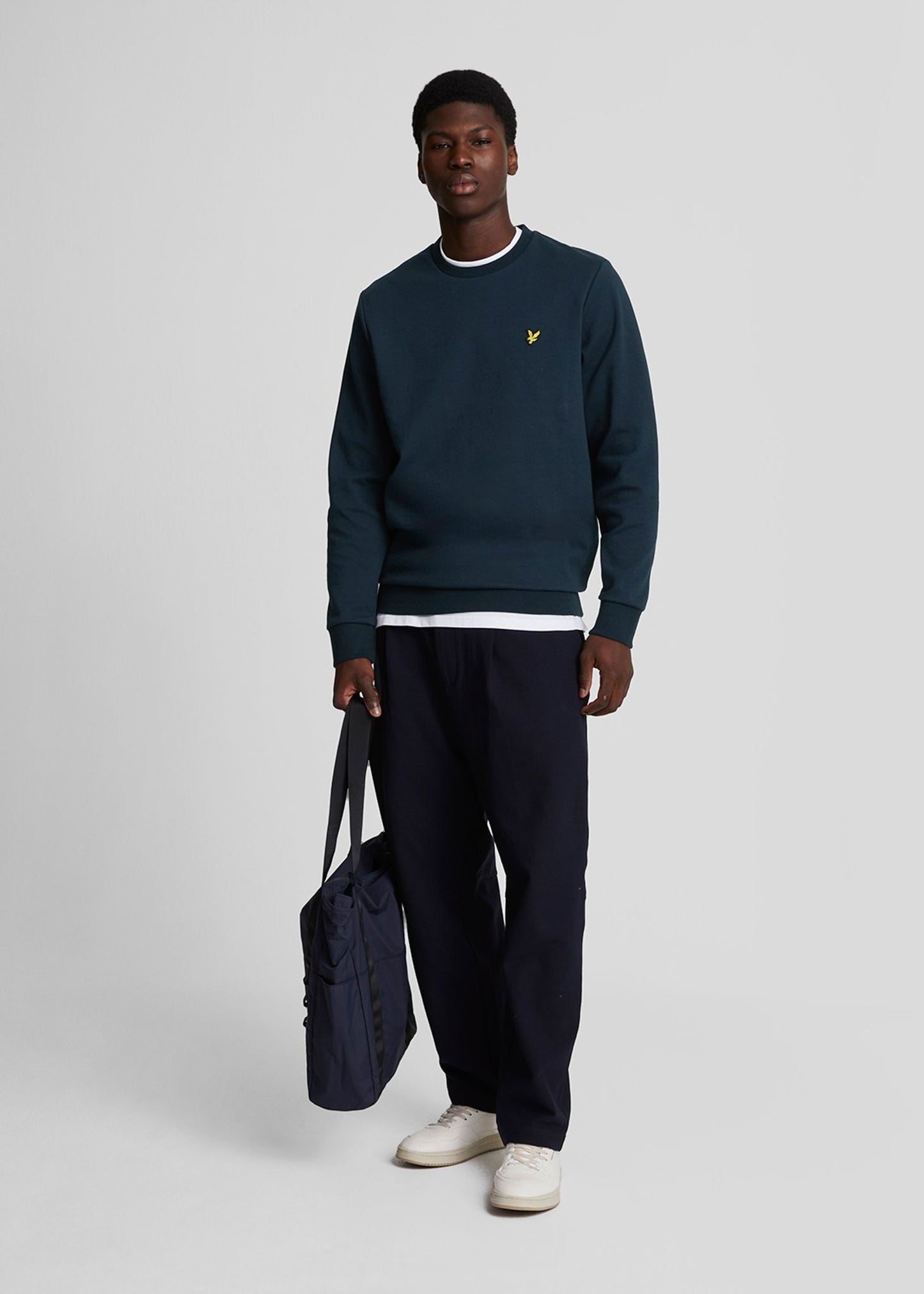 Lyle & Scott Truien  Interlock crew neck sweatshirt - dark navy 