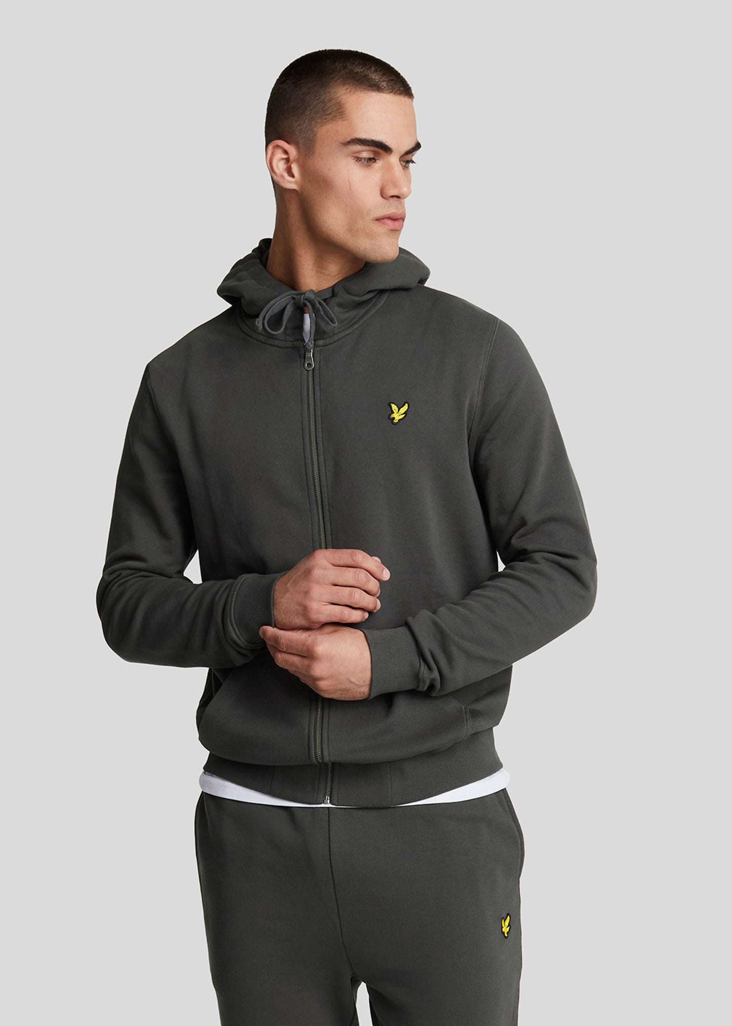 Lyle & Scott Hoodies  Zip through hoodie - gunmetal 