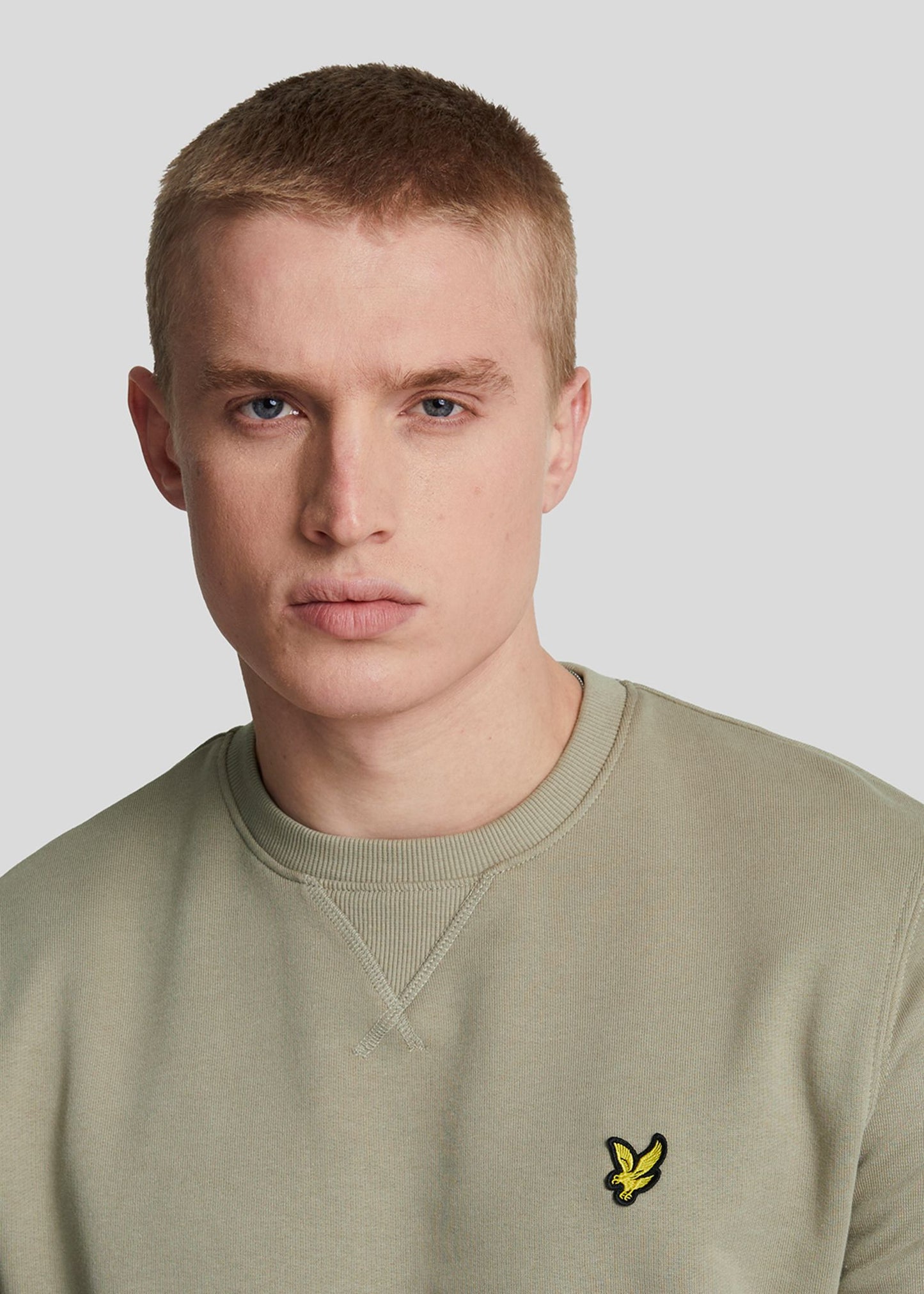 Lyle & Scott Truien  Crew neck sweatshirt - sage uniform 