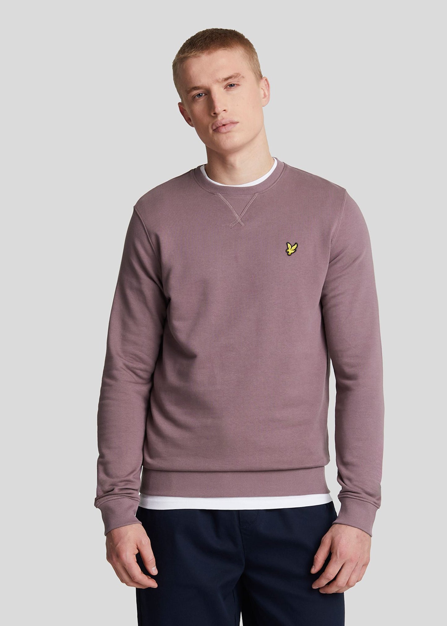 Lyle & Scott Truien  Crew neck sweatshirt - highland mauve 