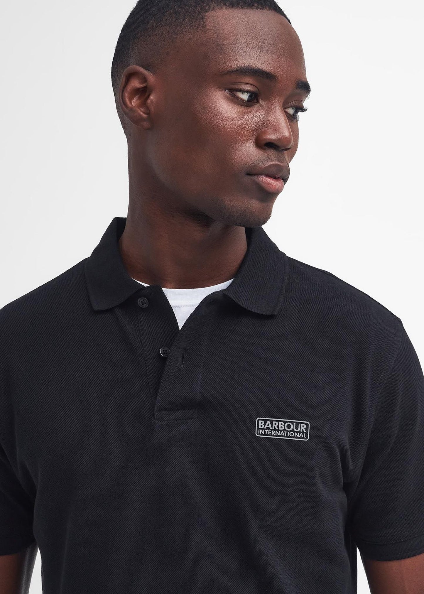 Barbour International Polo's  Essential polo shirt - black pewter 