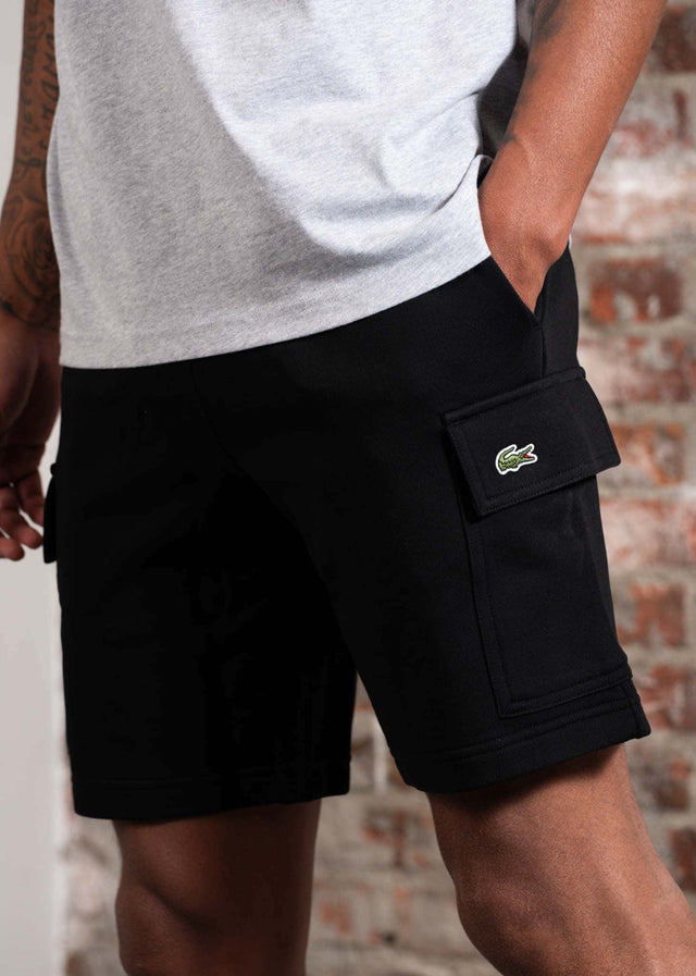 Lacoste Korte Broeken Fleece cotton short - black