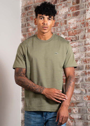 Lacoste T-shirts Cotton t-shirt - khaki
