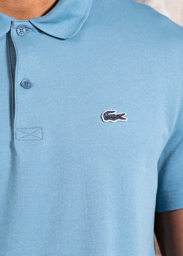 Lacoste Polo's Short sleeved ribbec collar polo shirt - limestone