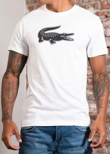 Lacoste T-shirts Lacoste logo t-shirt - white black