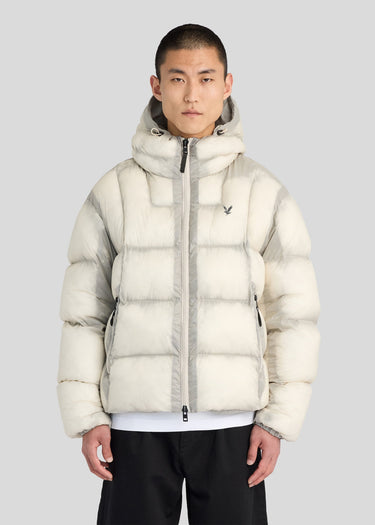 Lyle & Scott Jassen Translucent puffer jacket - putty