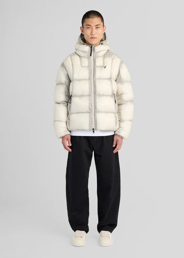 Lyle & Scott Jassen Translucent puffer jacket - putty