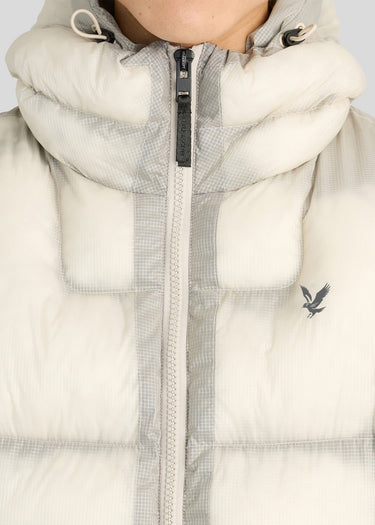 Lyle & Scott Jassen Translucent puffer jacket - putty