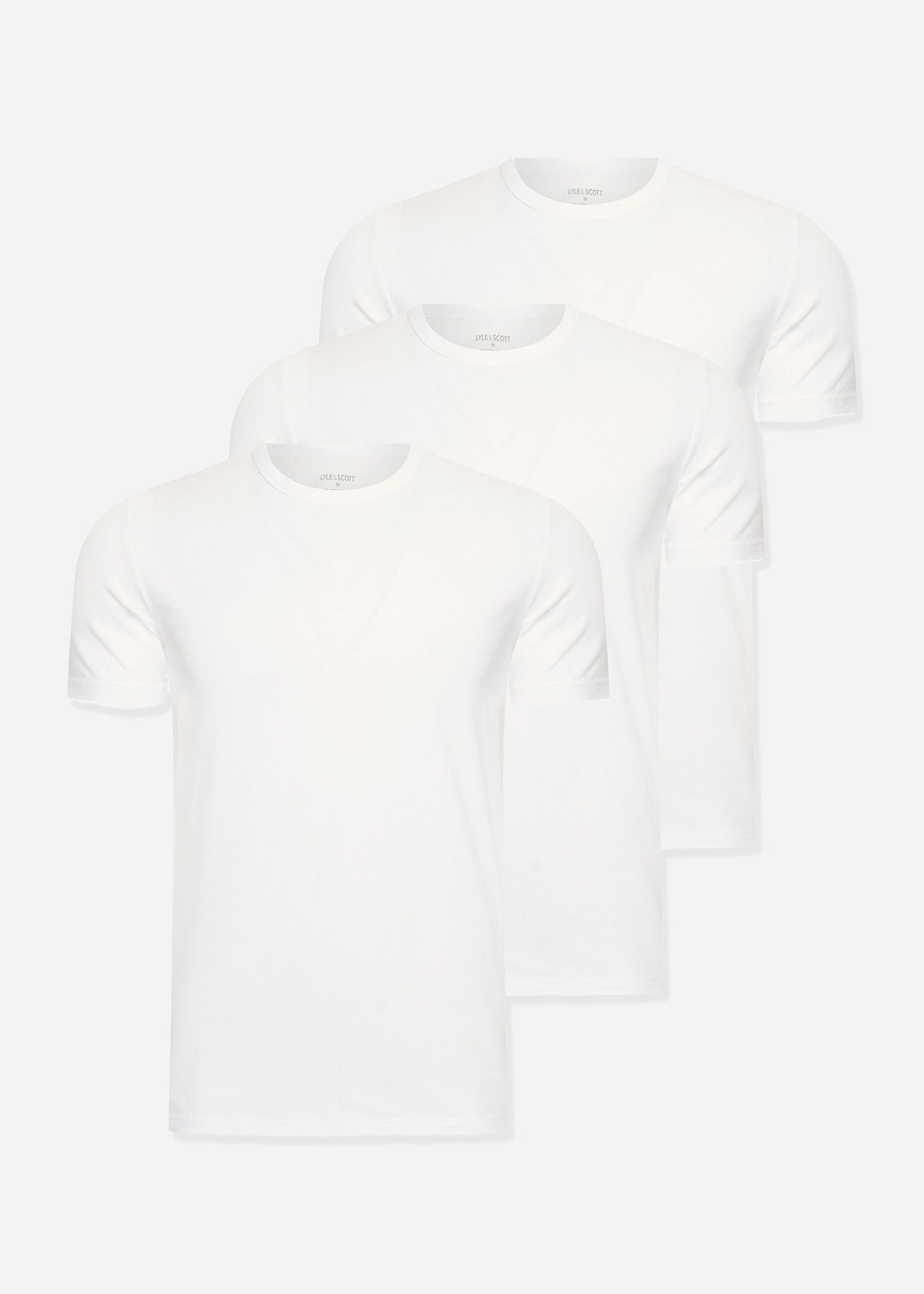 Lyle & Scott T-shirts  Basic 3 pack t-shirt - white 