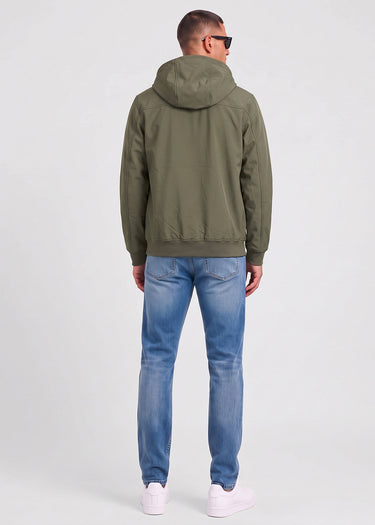 Lyle & Scott Jassen Fleece back softshell jacket - true olive