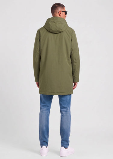 Lyle & Scott Jassen Waxed guard parka - true olive