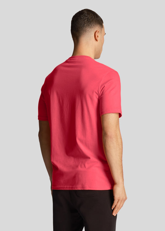 Lyle & Scott T-shirts  Contrast pocket t-shirt - electric pink dark navy 