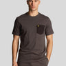 Lyle & Scott T-shirts  Contrast pocket t-shirt - gunmetal-jet-black 