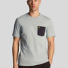 Lyle & Scott T-shirts  Contrast pocket t-shirt - slate-blue-dark-navy 