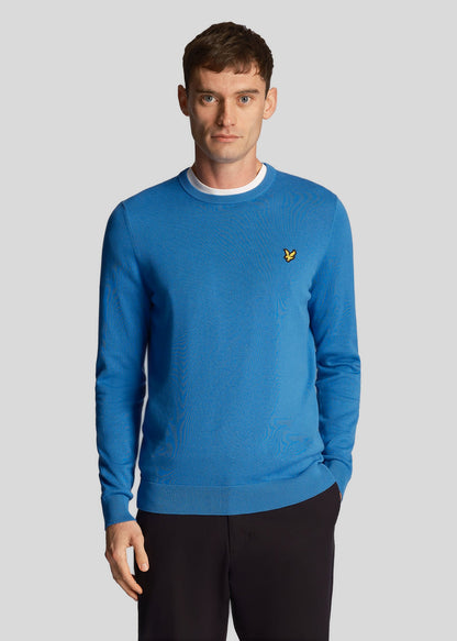 Lyle & Scott Truien  Cotton crew neck jumper - spring blue 