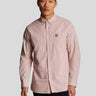 Lyle & Scott Overhemden  Cotton linen button down shirt - light pink 