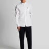 Lyle & Scott Overhemden  Cotton linen button down shirt - white 