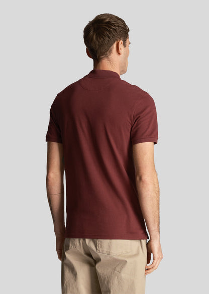 Lyle & Scott Polo's  Plain polo shirt - burgundy 