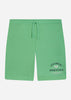 Lyle & Scott Korte Broeken  Racquet club graphic sweat short - lawn green 