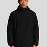 Lyle & Scott Jassen  Tonal eagle zip through hooded jacket - jet black 