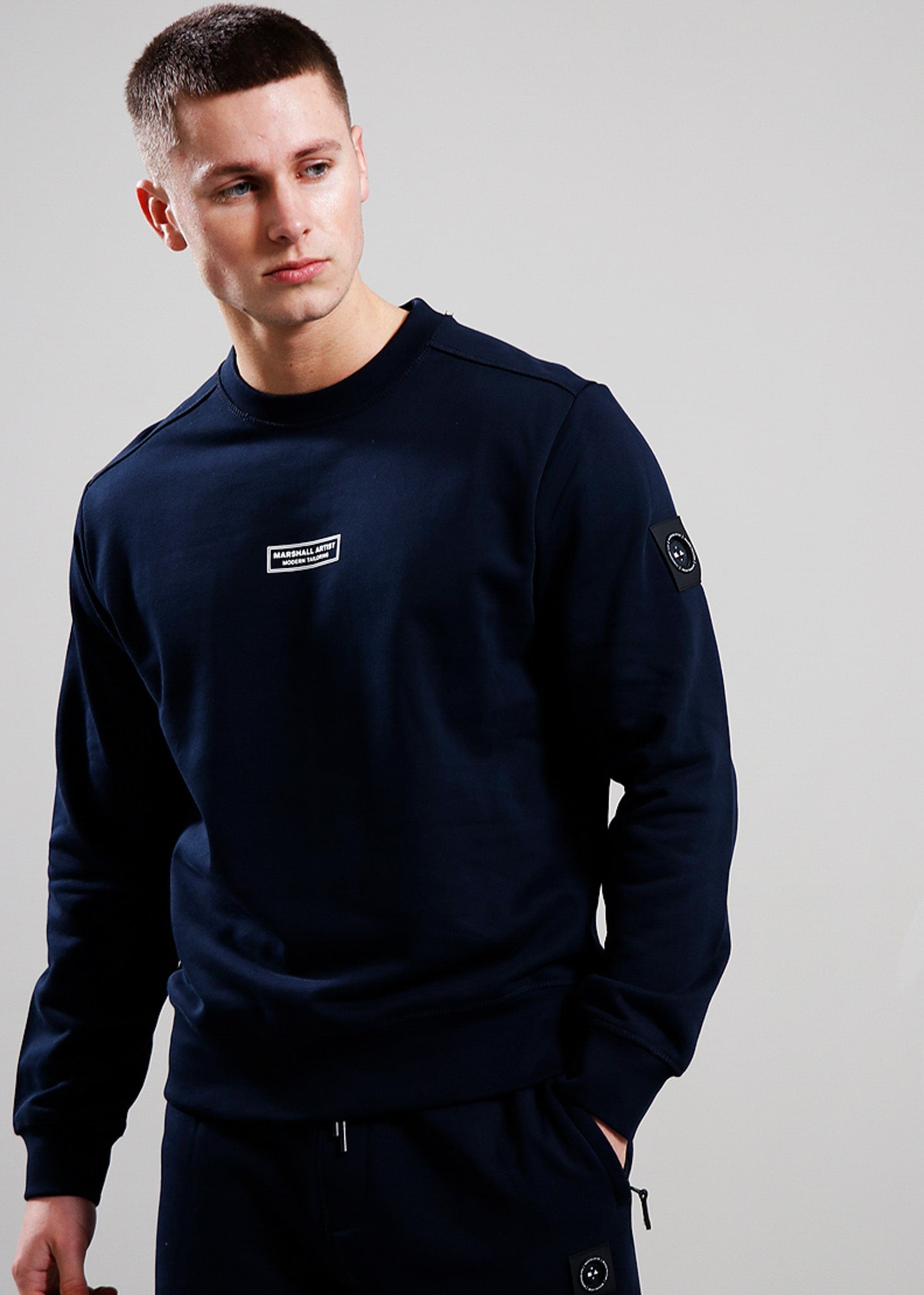 Marshall Artist Truien  Siren crew sweat - navy 