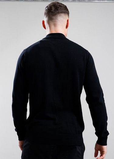 Marshall Artist Truien Siren knitted 1/4 zip - black