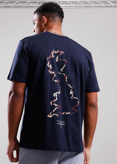 Marshall Artist T-shirts UK ism map t-shirt - navy
