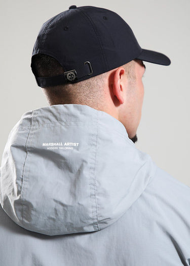 Marshall Artist Petten Woven badge ripstop cap - black