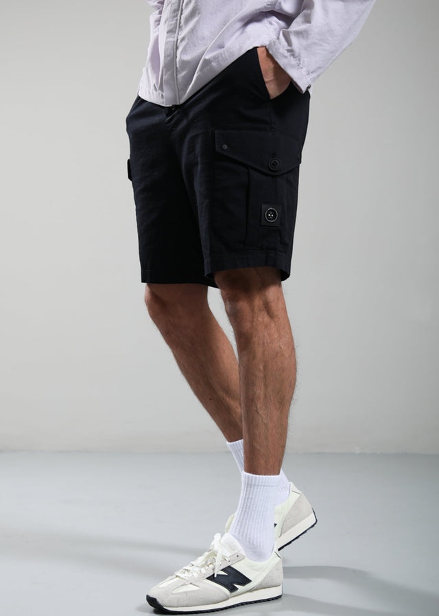Marshall Artist Korte Broeken Ainsdale cargo short - black