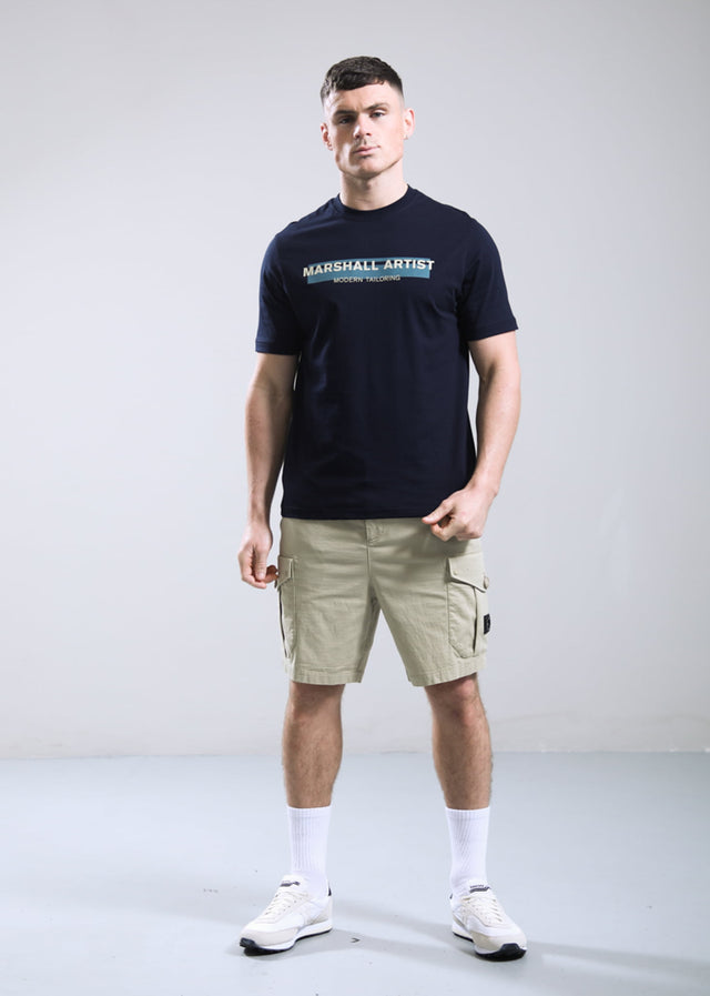 Marshall Artist Korte Broeken Ainsdale cargo short - stone