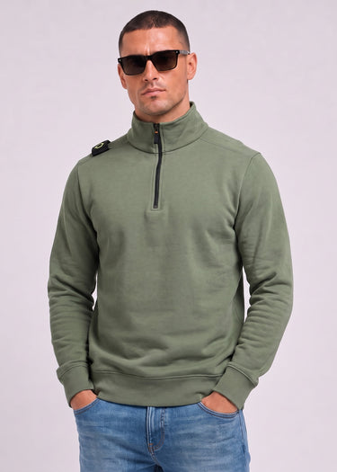 MA.Strum Truien Training quarter zip sweatshirt - bronze green